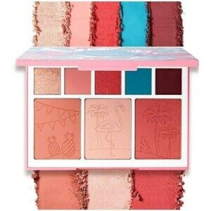 Lot Of 3 Joah Flamingo Garden Cheek and Eyeshadow Palette, Makeup Blush